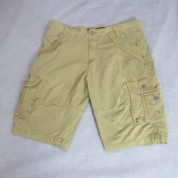 XRay Mens Shorts Size 36 Tan British Khaki Twill Double Pocket Cargo Skater Punk - Picture 1 of 12